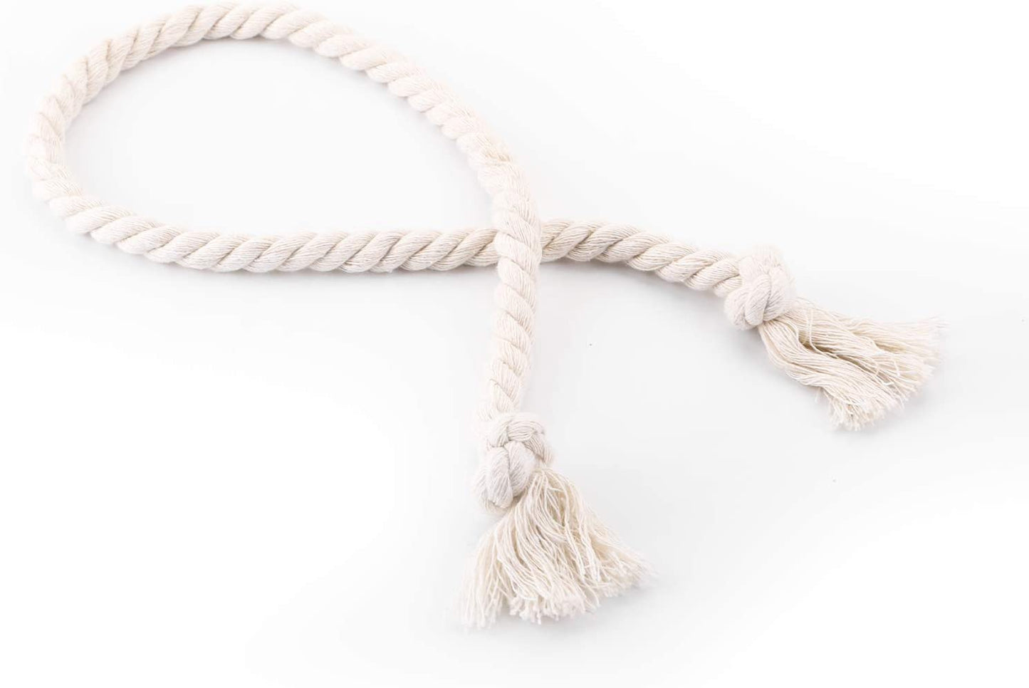 Macramé Gordijnhouders met Houten Stok – Handgeweven Katoenen Tie Backs voor Natuurlijke Boho Stijl