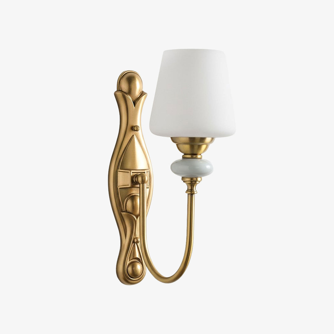 Keramische wandlamp met stoffen kap - 1 of 2 lichtpunten - E27 - diverse kleuren & stijlen