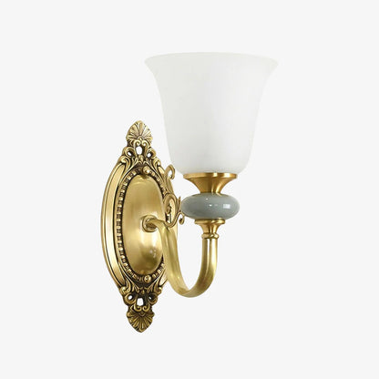 Keramische wandlamp met stoffen kap - 1 of 2 lichtpunten - E27 - diverse kleuren & stijlen