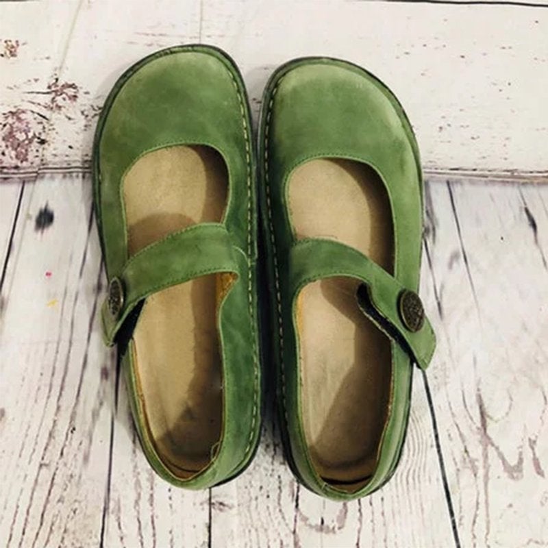 Suède Comfort Schoenen Vintage Stijl
