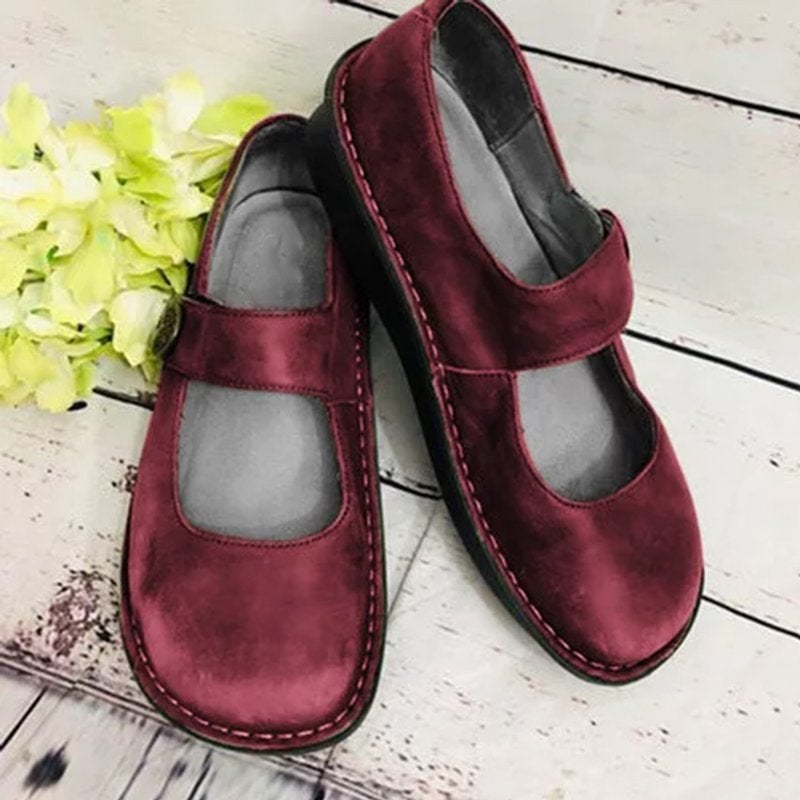 Suède Schoenen met Comfortabele Zool Vintage Look