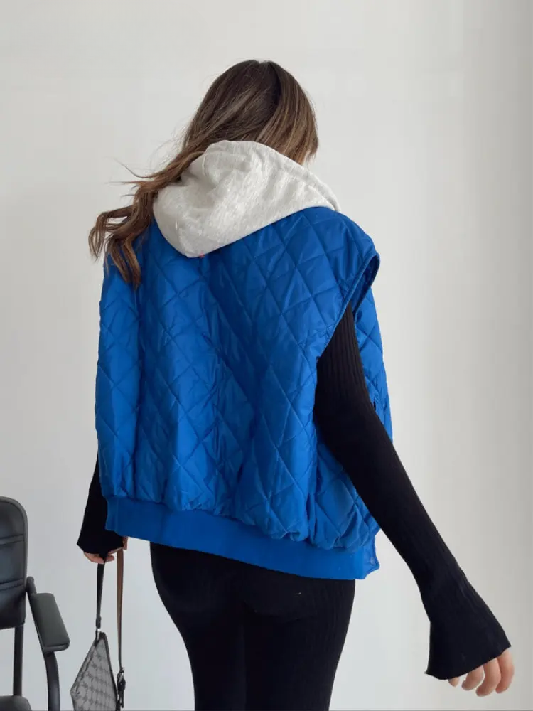 Warm Gewatteerd Vest met Capuchon voor Vrouwen en Mannen
