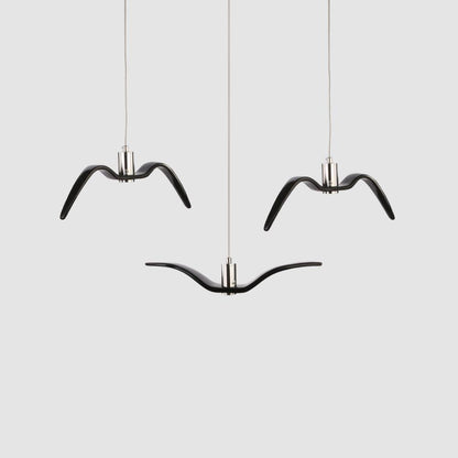 Hanglamp LED Vogeldesign Resin Aluminium Wit Zwart 3000K 4000K 6000K Woonkamer Pendellamp Minimalistisch Organisch Plafondlamp