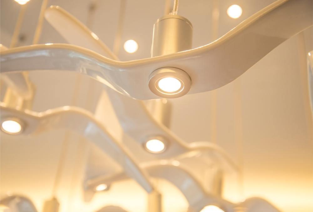 Hanglamp LED Vogeldesign Resin Aluminium Wit Zwart 3000K 4000K 6000K Woonkamer Pendellamp Minimalistisch Organisch Plafondlamp