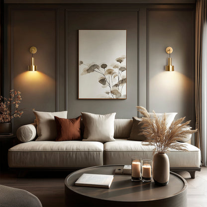 Wandlamp Goud Industrieel Set 2 Hangende Kap Metaal Afstandsbediening Dimbaar RGB Slaapkamer
