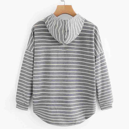 Warme Gestreepte Hoodie voor Heren en Dames