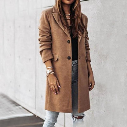 Zachte Winterjas voor Vrouw Elegant en Warm