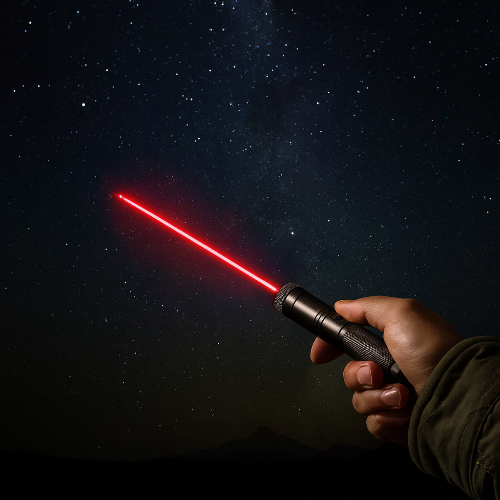 Krachtige Laserpointer Zaklamp met Instelbare Focus en USB Oplaadbaar – Bereik tot 10.000 Meter