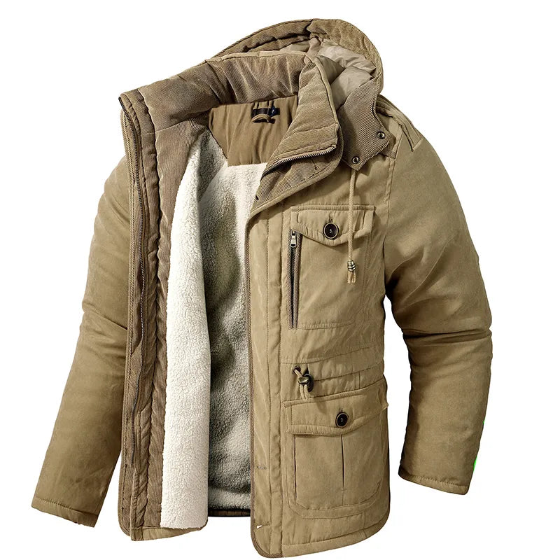 Warme Winterjas met Bontvoering voor Dames