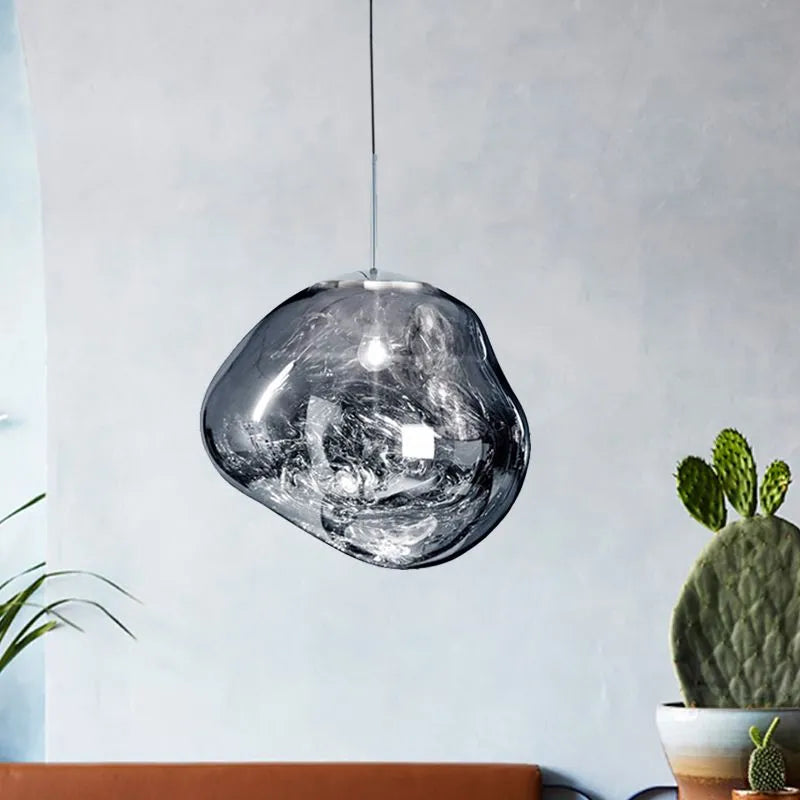 Hanglamp Organisch Acryl Lava Warm Wit E27 Woonkamer Slaapkamer Eetkamer 20 28 38cm