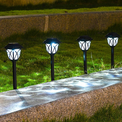 Zonne Energie Tuinpad Verlichting LED Waterdicht 43cm Set Van 4