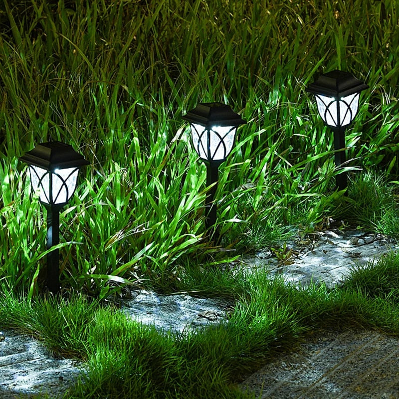 Zonne Energie Tuinpad Verlichting LED Waterdicht 43cm Set Van 4