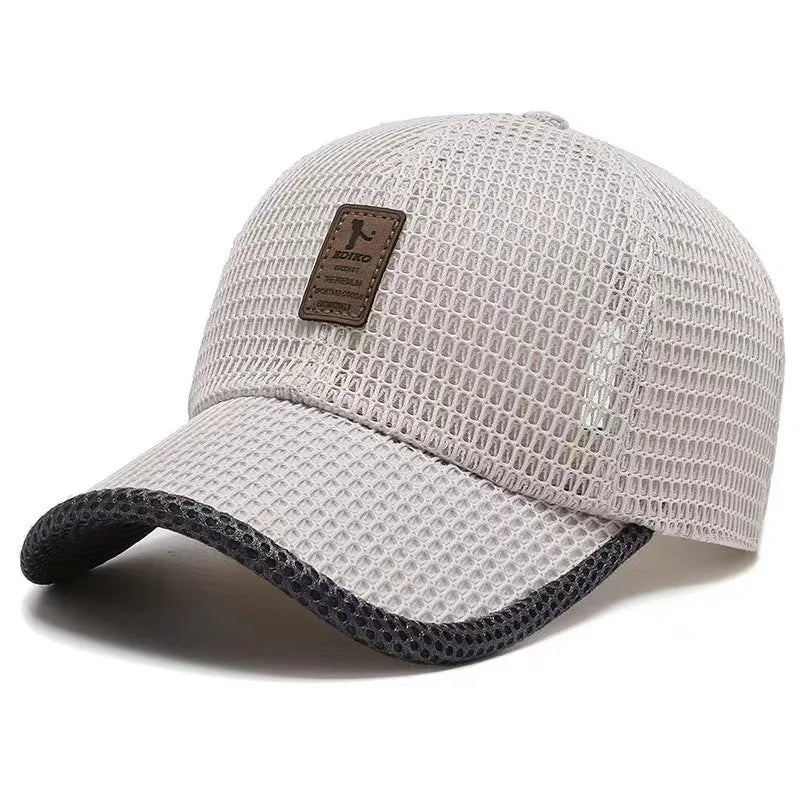 Luchtige Zomer Pet Mesh Verstelbaar Snapback Sportcap met Ademend Gaas