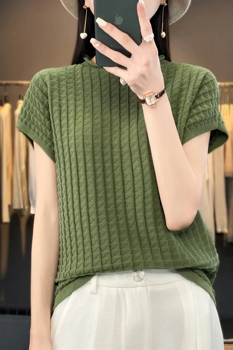 Dames T-shirt Zomerse Korte Mouw Casual - StudioMarella