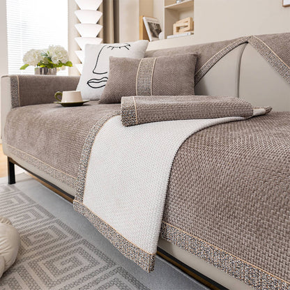 Chenille Bankhoes Antislip Structuur Bescherming Huisdieren Kleur en Maat Universeel
