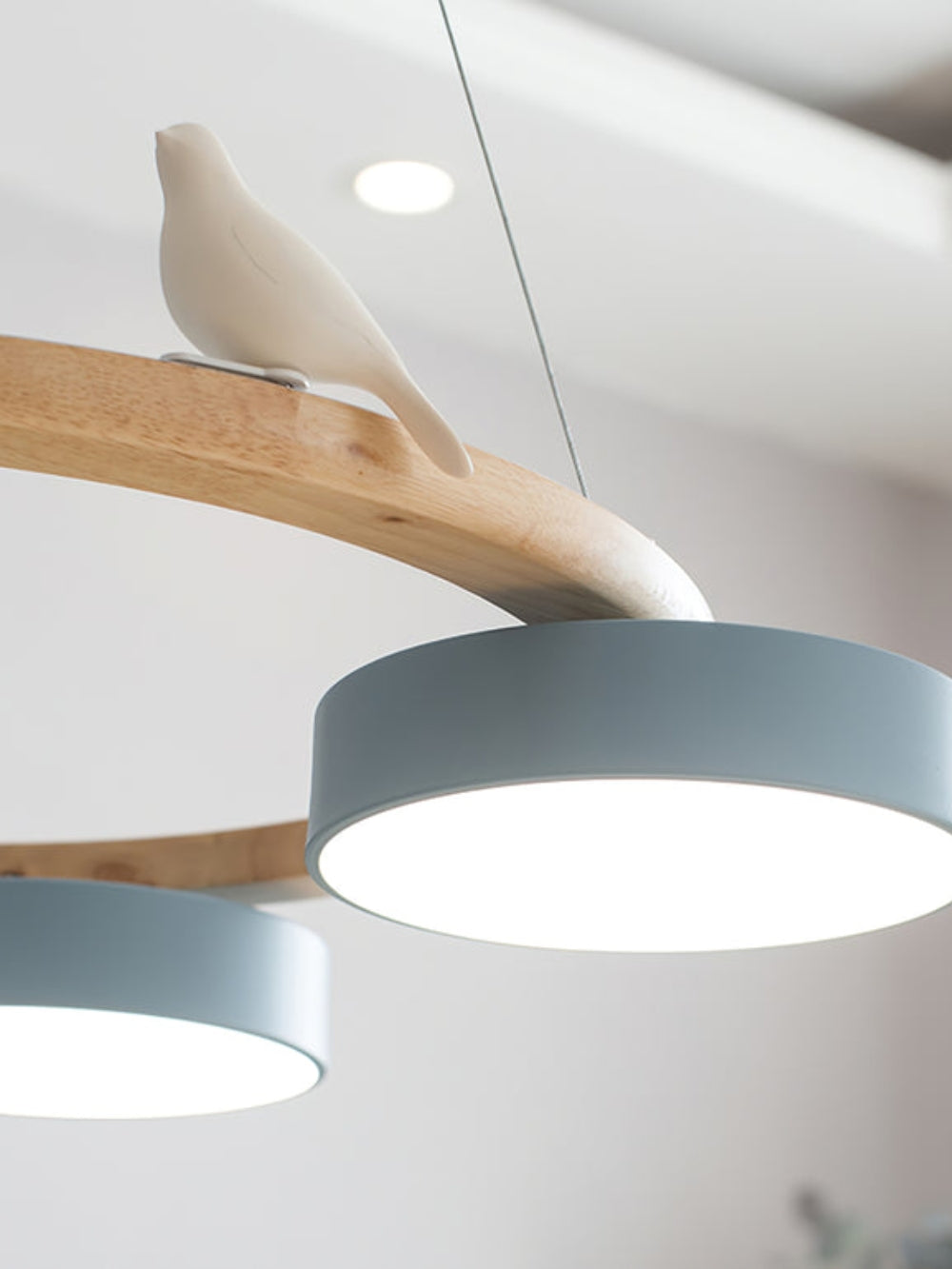 Decoratieve Vogelkroonluchter met Gekleurde Cirkels voor Eetkamer en Woonkamer