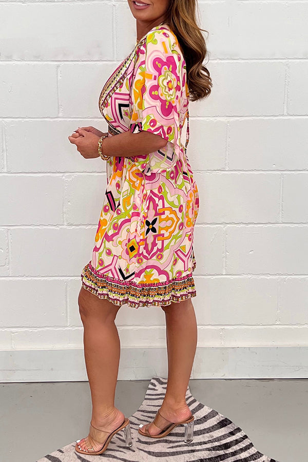 Katoenen Overall met Leuke Print voor Dames