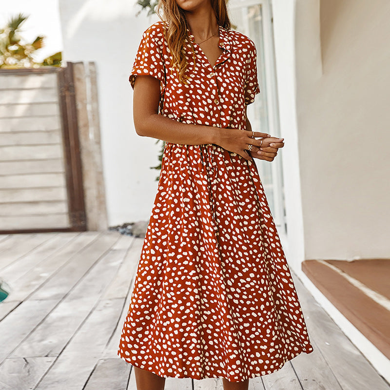 Elegante Stippenjurk voor Vrouwen met Slimme Pasvorm