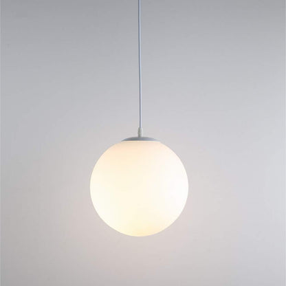Hanglamp Glas Bol E27 Wit Eettafel Keuken Woonkamer Moderne Verlichting Ronde Hanglamp Minimalistisch Interieur
