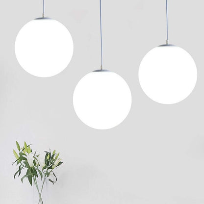 Hanglamp Glas Bol E27 Wit Eettafel Keuken Woonkamer Moderne Verlichting Ronde Hanglamp Minimalistisch Interieur