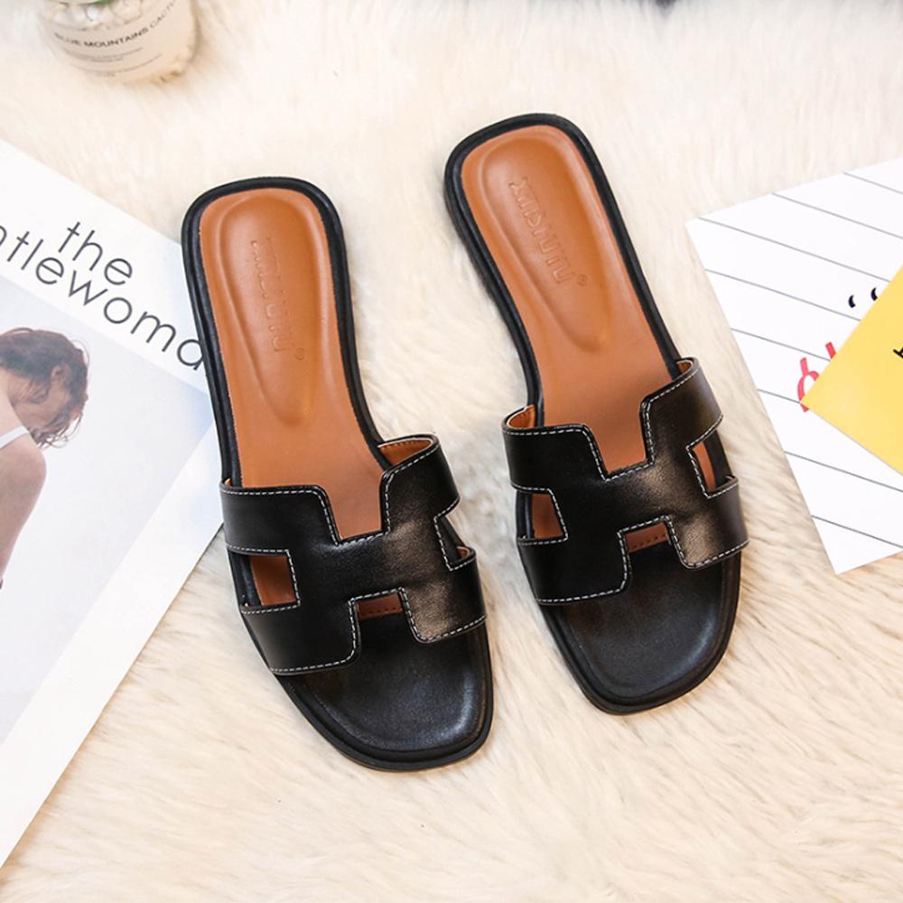 Dames Sandalen H-Profiel Vegan Leder Comfortabel Elegant Zomer Schoeisel