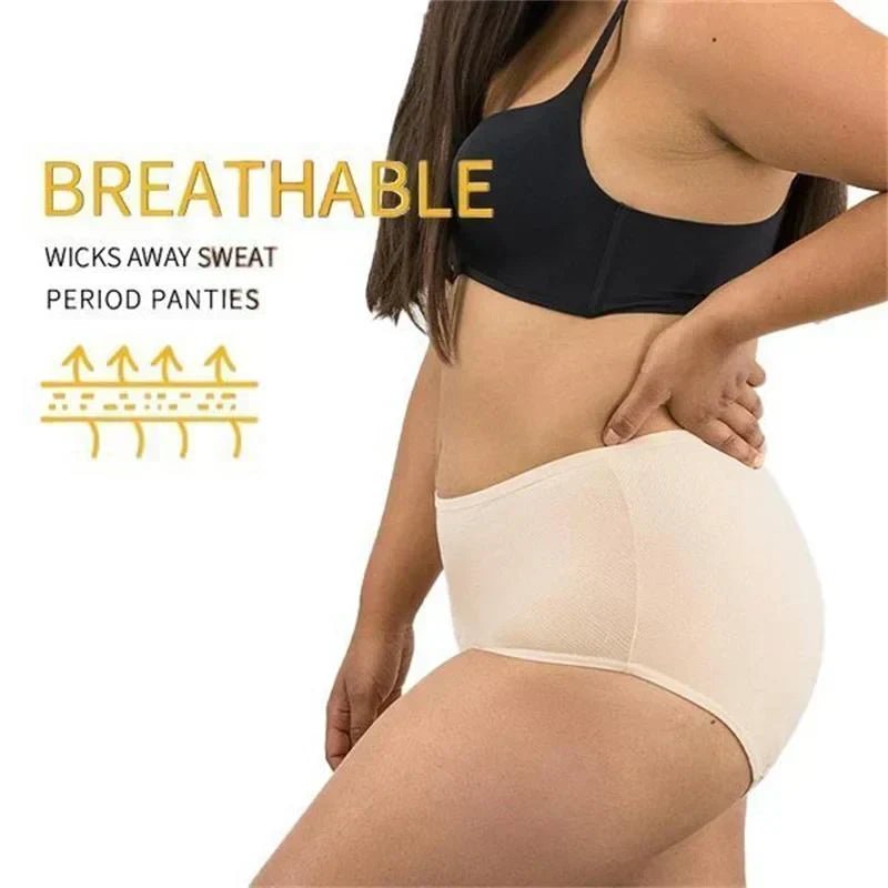 Hoogsluitende Menstruatie- en Incontinentieondergoed met Drielaags Absorptietechnologie 30-50ml
