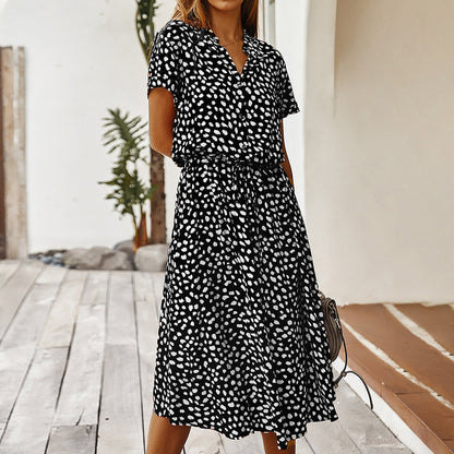 Elegante Stippenjurk voor Vrouwen met Slimme Pasvorm