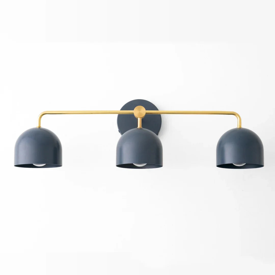 Koepelkapjes Wandlamp Modern Scandinavisch Metaal Zwart Messing 2-3 Lichtpunten Badkamer Hal Slaapkamer Sfeerverlichting