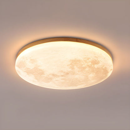 LED Plafondlamp Maanontwerp Hout Acryl Rond 26-48cm Slaapkamer Woonkamer Plafondlamp Maanlamp LED Verlichting Modern Interieur