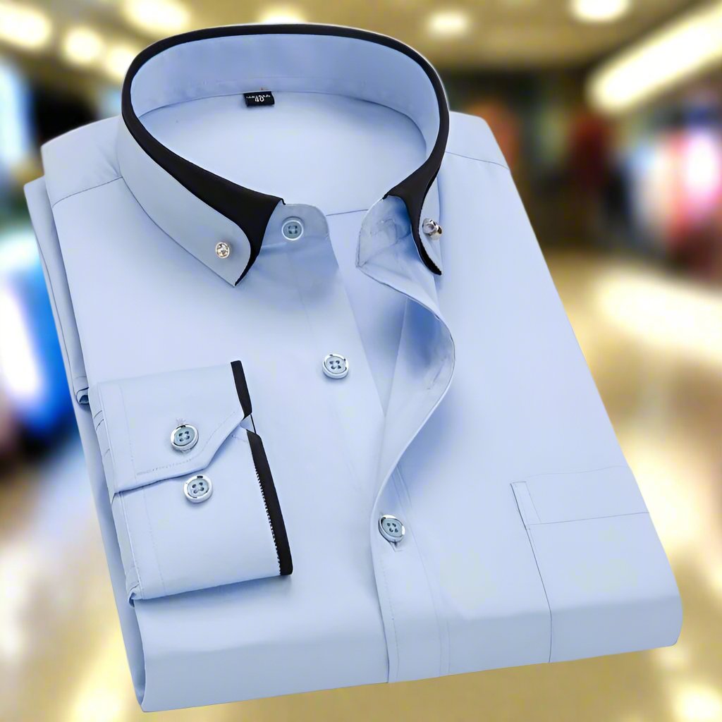 Overhemd voor Heren Klassiek Elegante Stijl Wit