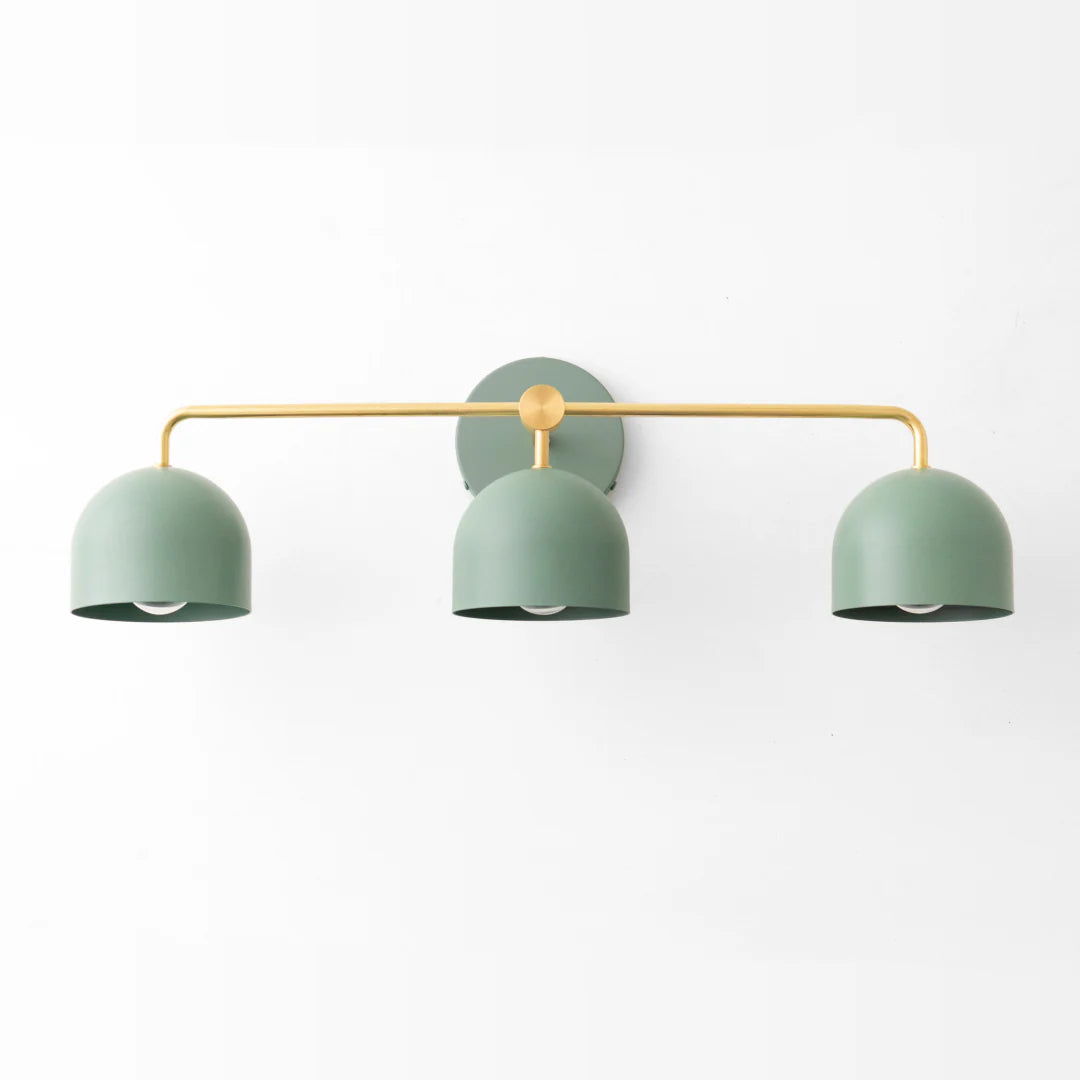 Koepelkapjes Wandlamp Modern Scandinavisch Metaal Zwart Messing 2-3 Lichtpunten Badkamer Hal Slaapkamer Sfeerverlichting