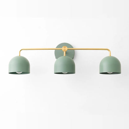 Koepelkapjes Wandlamp Modern Scandinavisch Metaal Zwart Messing 2-3 Lichtpunten Badkamer Hal Slaapkamer Sfeerverlichting