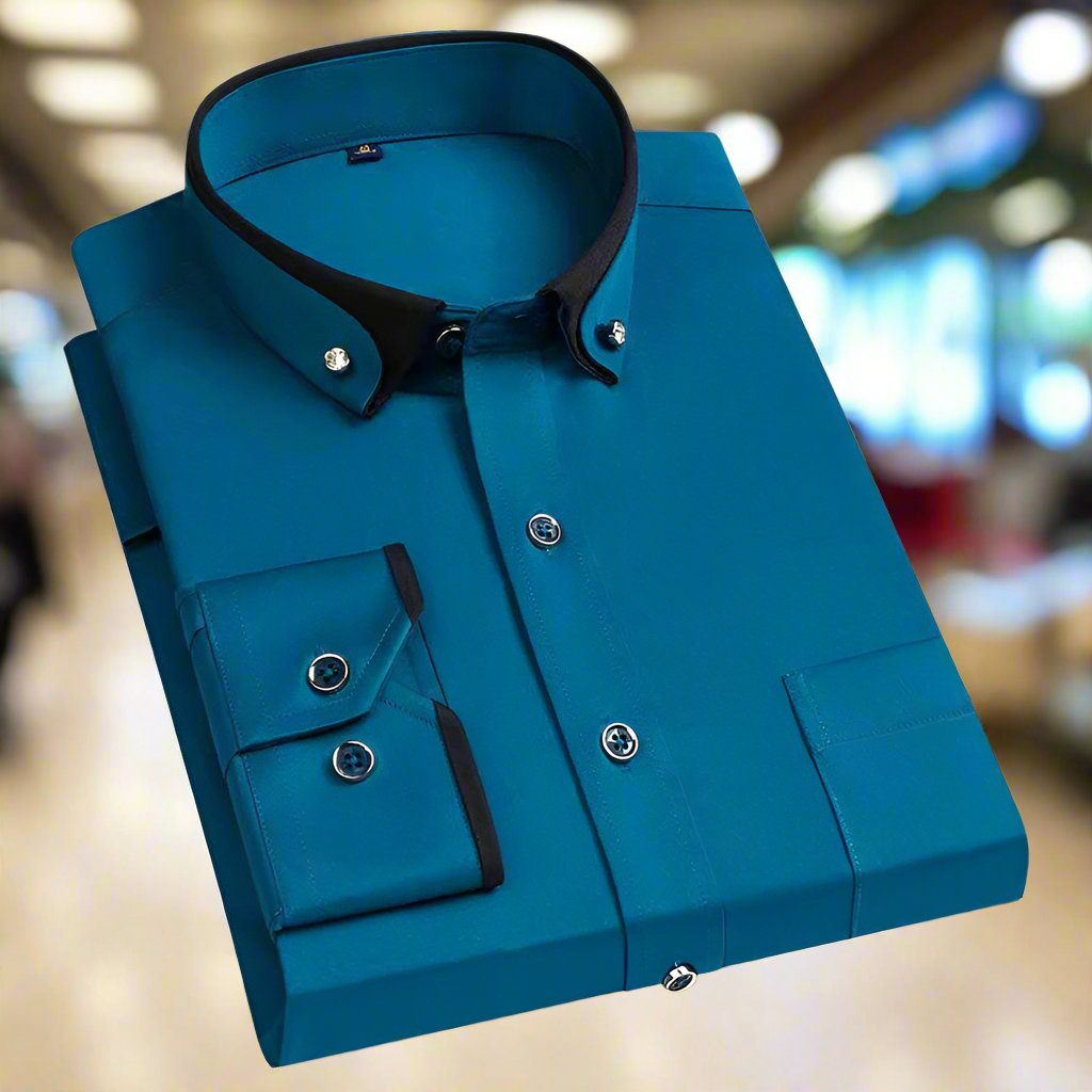 Overhemd voor Heren Klassiek Elegante Stijl Wit