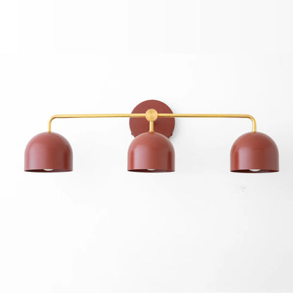 Koepelkapjes Wandlamp Modern Scandinavisch Metaal Zwart Messing 2-3 Lichtpunten Badkamer Hal Slaapkamer Sfeerverlichting