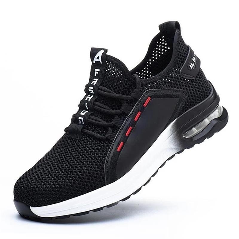 Veiligheidsschoenen met Stalen Neus Ultralight Antislip Werkschoenen Ademend voor Bouw Magazijn Industrie