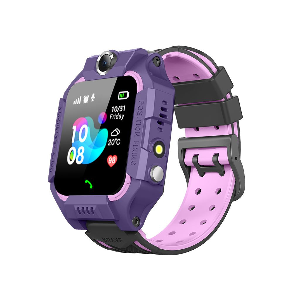 Smartwatch voor Kinderen met GPS-Tracker Telefoonfunctie SOS-Knop Ingebouwde Camera Kleurrijk Polshorloge voor Jongens en Meisjes vanaf 4 Jaar