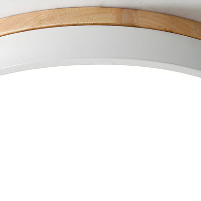 Plafondlamp Hout Rond LED met Acryl – Dimbaar Warm Licht Scandinavisch Design Woonkamer Slaapkamer 30cm 40cm 50cm 60cm