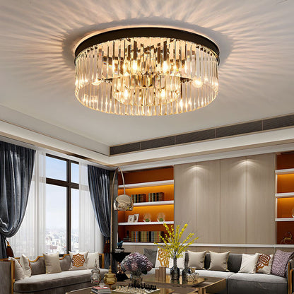 Plafondlamp kristal 40 cm goud 4x E14 woonkamer hal slaapkamer luxe plafondverlichting moderne kristallen lamp