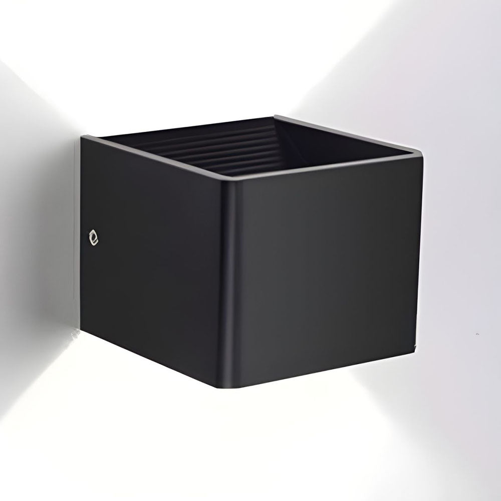 Cubbon Wandlamp LED Aluminium Acryl Zwart/Wit Wandverlichting Binnen Modern Up Down Designlamp Slaapkamer Hal