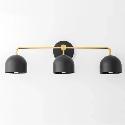 Koepelkapjes Wandlamp Modern Scandinavisch Metaal Zwart Messing 2-3 Lichtpunten Badkamer Hal Slaapkamer Sfeerverlichting