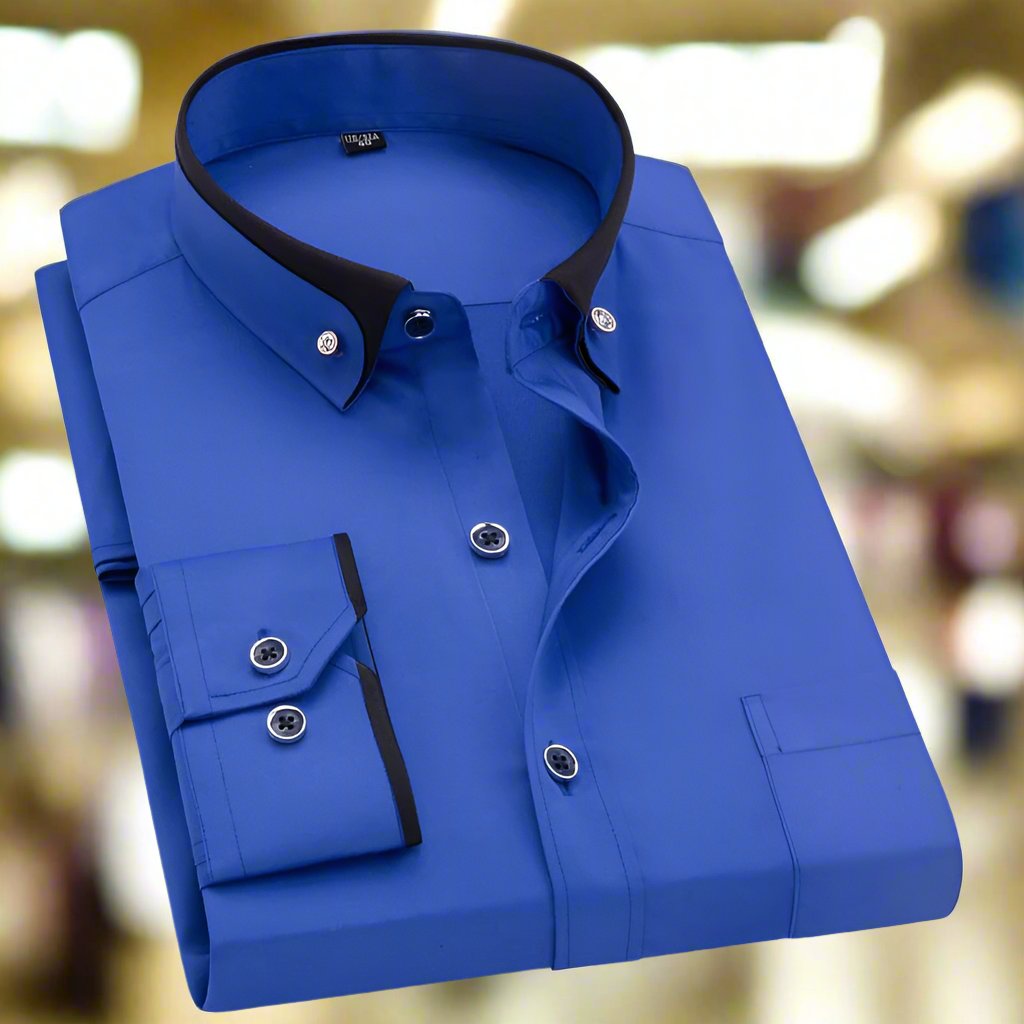 Overhemd voor Heren Klassiek Elegante Stijl Wit