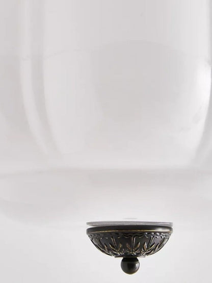 Retro Plafondlamp met Melkglazen Kap – Verfijnde Semi-Flush Mount Verlichting voor Moderne Interieurs