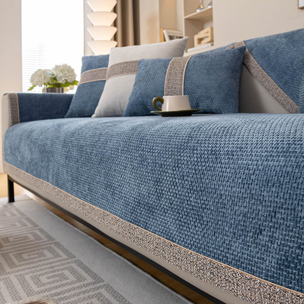 Chenille Bankhoes Antislip Structuur Bescherming Huisdieren Kleur en Maat Universeel