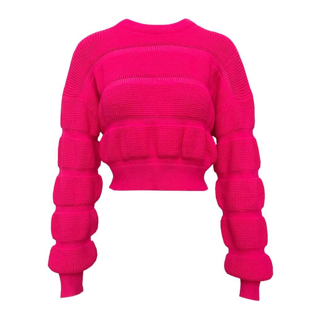 Dames Trui Kort Trendy met Structuur Stijlvol