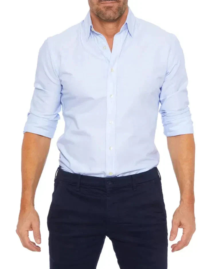 Heren Overhemd Lange Mouw Kwaliteit Casual Look