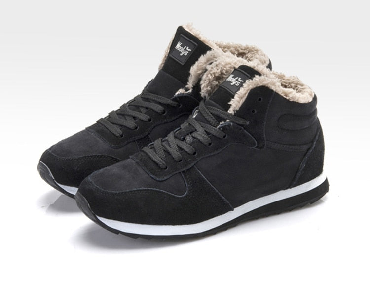 Heren Winterschoenen Warm en Waterdicht met Bontvoering