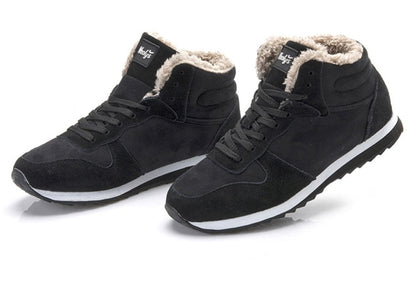 Heren Winterschoenen Hoge Sneakers Warm Bontvoering