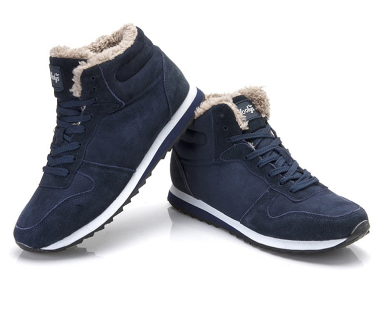 Heren Winterschoenen Warm en Waterdicht met Bontvoering