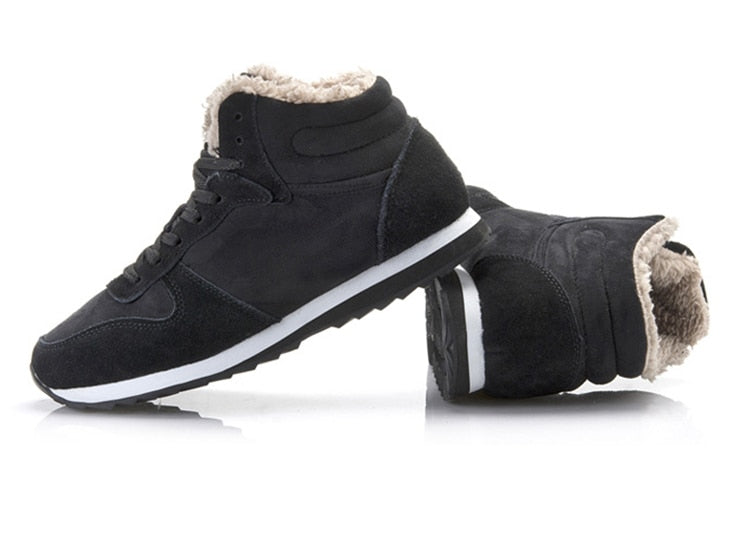 Heren Winterschoenen Warm en Waterdicht met Bontvoering