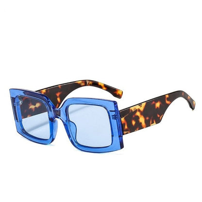Dames Zonnebril Grote Glazen Kleurrijk Frame Trendy Model - StudioMarella